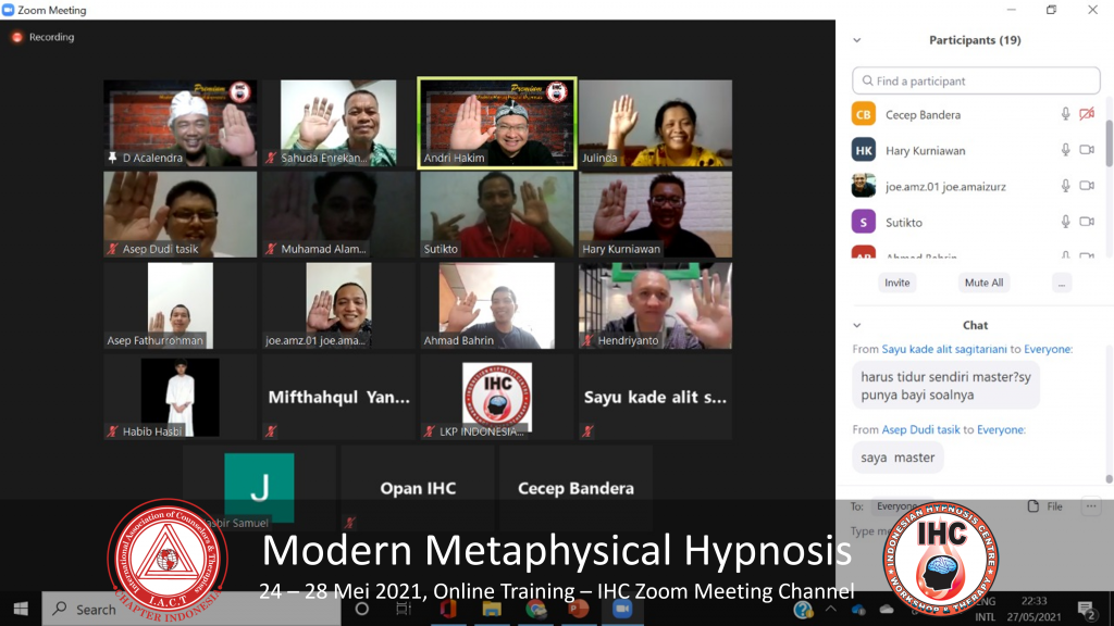 Andri Hakim 2 Modern Metaphysical Hypnosis 24 - 28 Mei 2021