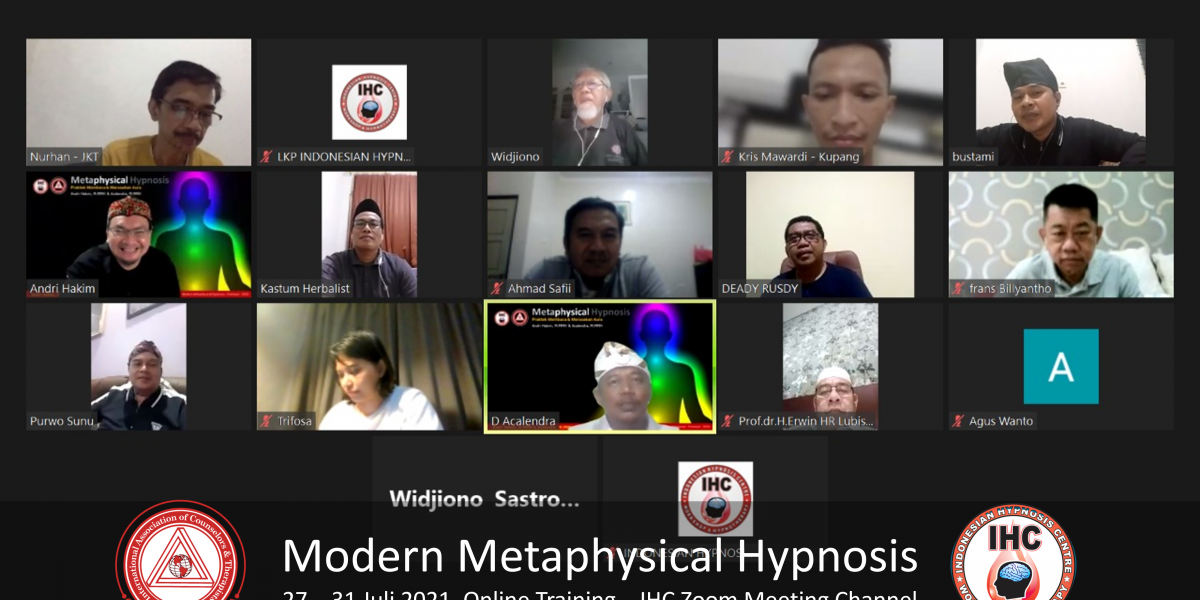 Andri Hakim 1 Modern Metaphysical Hypnosis 27 - 31 Juli 2021